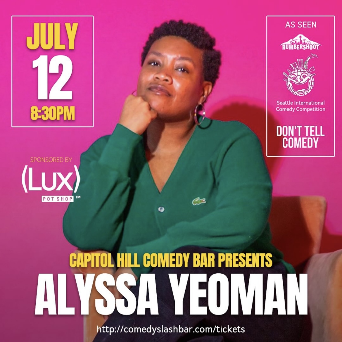 seattle washington events fun stand-up comedy alyssa yeoman chris hudson comedian nightlife