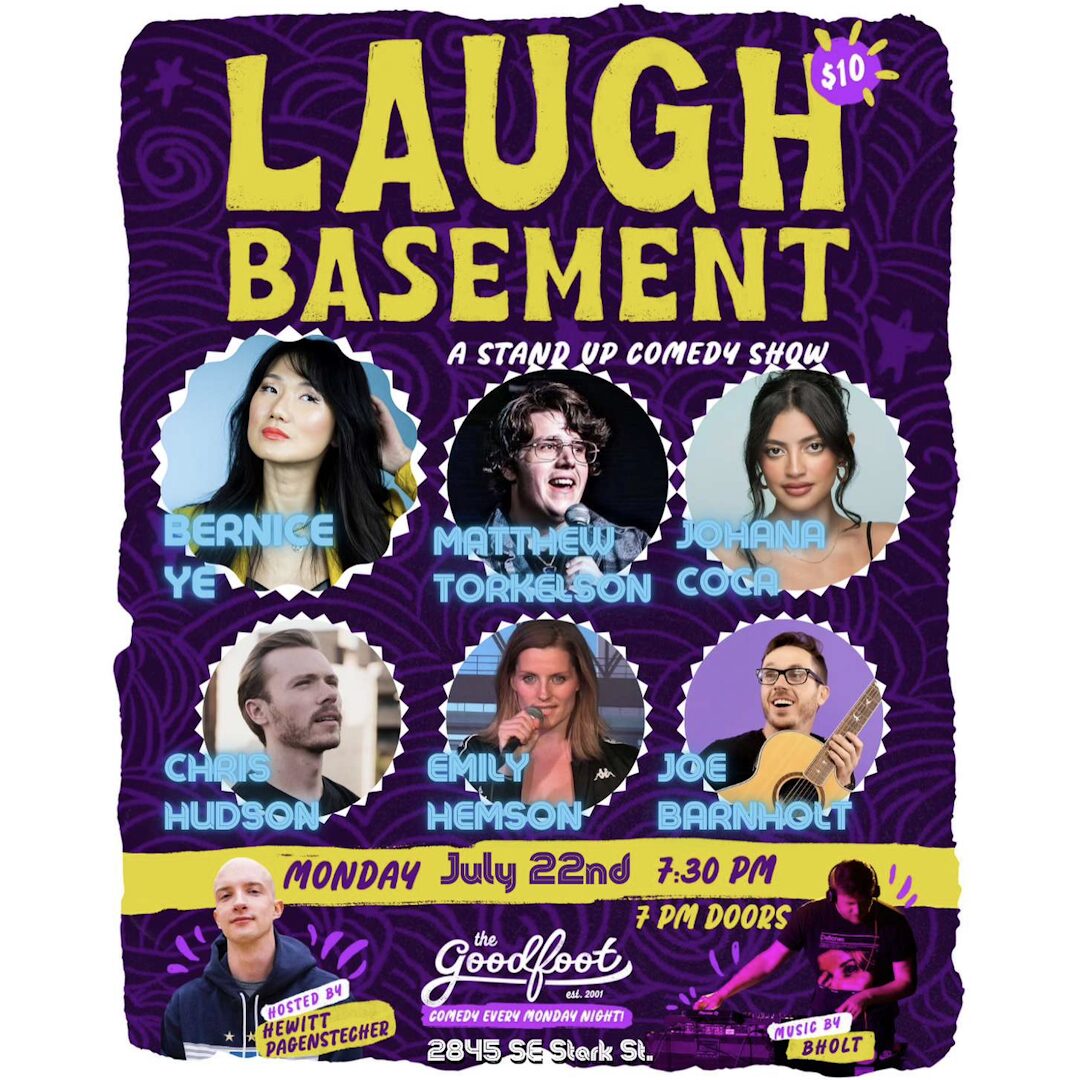 laugh basement pdx comedians chris hudson comedy stand-up comedy events fun portland oregon nightlife shows