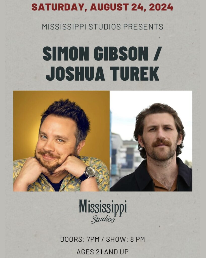 pdx events portland oregon stand-up comedy fun tonight shows simon gibson joshua turek chris hudson comedians pacific northwest cool